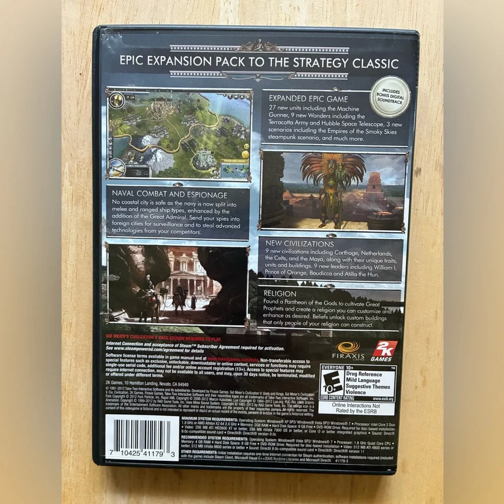 Sid Meier's Civilization V: Gods & Kings Expansion Pack-‎ PC (2012)